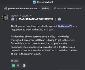 Aladeen22 magistrate appointment.png