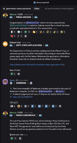 Westray press advisor announcements january 2021.png