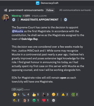 Wuutie magistrate appointment.png
