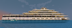 A side picture of the MAYU Yacht in Aventura.