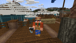 Fishers can sell fish to Larry in Aventura.